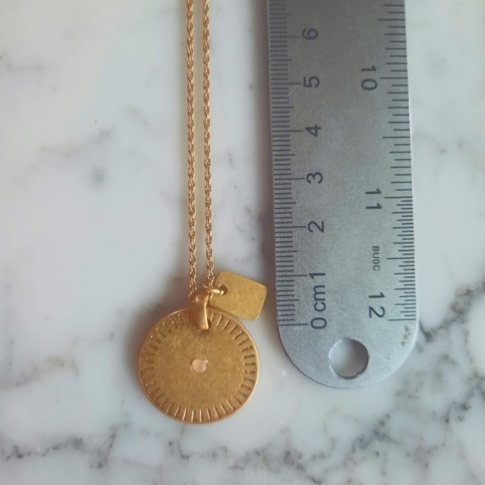 Madewell Disc Charm Pendant Necklace